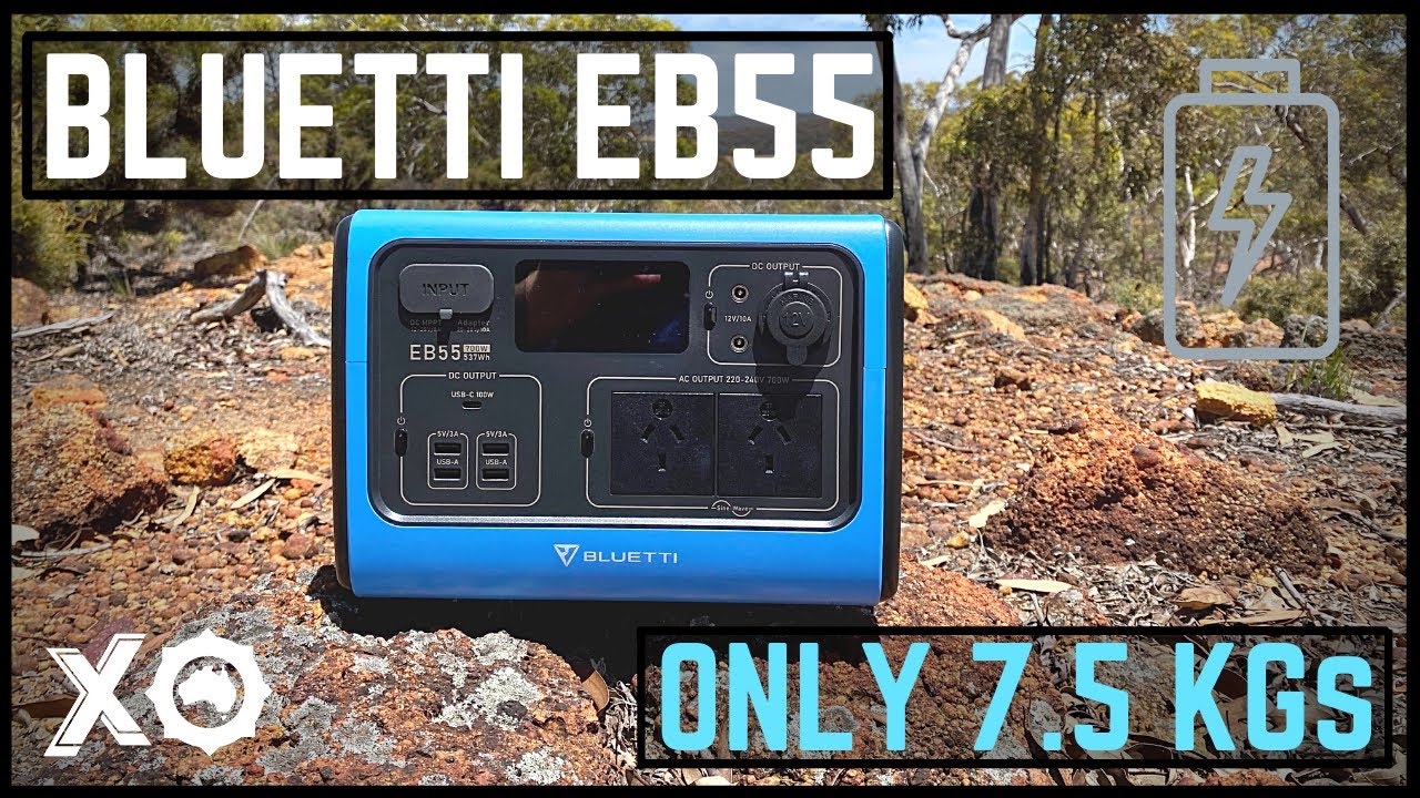 BLUETTI EB55 | Small but capable PORTABLE POWER STATION | SP120 solar panel review Bluetti Australia