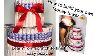 How to make Perfect money tower from scratch😲#viral #money #baking