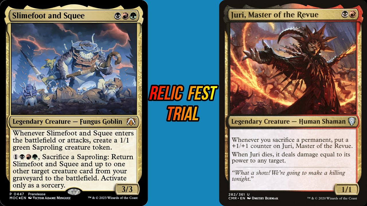 Relic Fest Slimefoot (PL) VS Juri (Benoit) MTG EDH Duel Commander