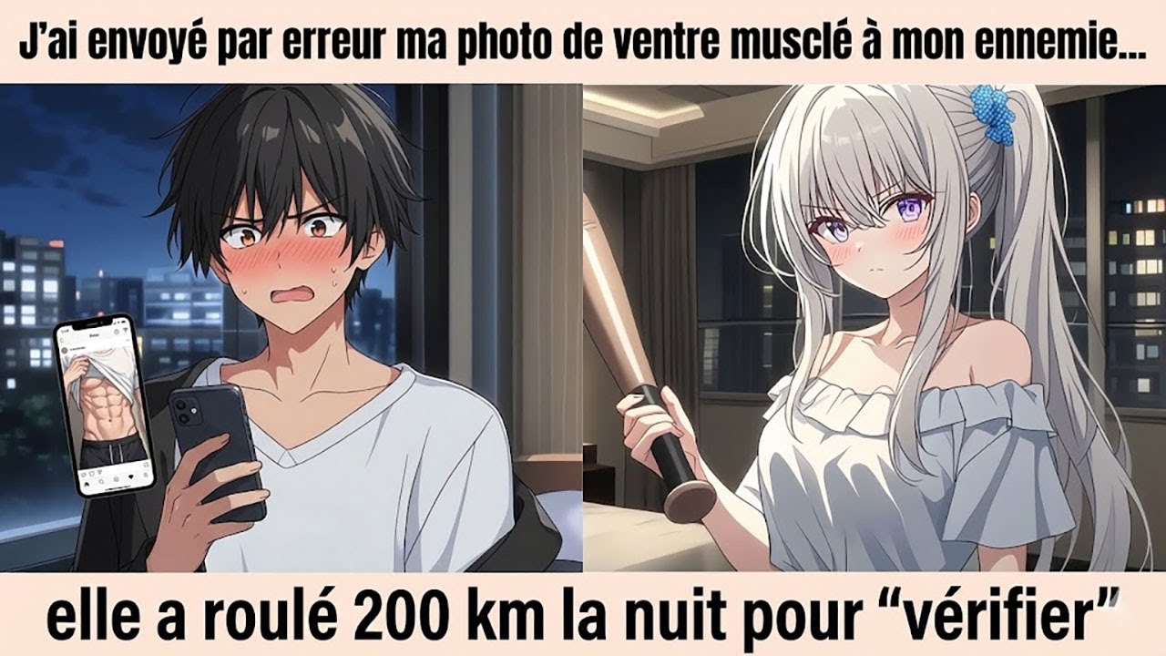 J’ai envoyé par erreur ma photo de ventre musclé à mon ennemie… elle a roulé 200 km la nuit pour “vé