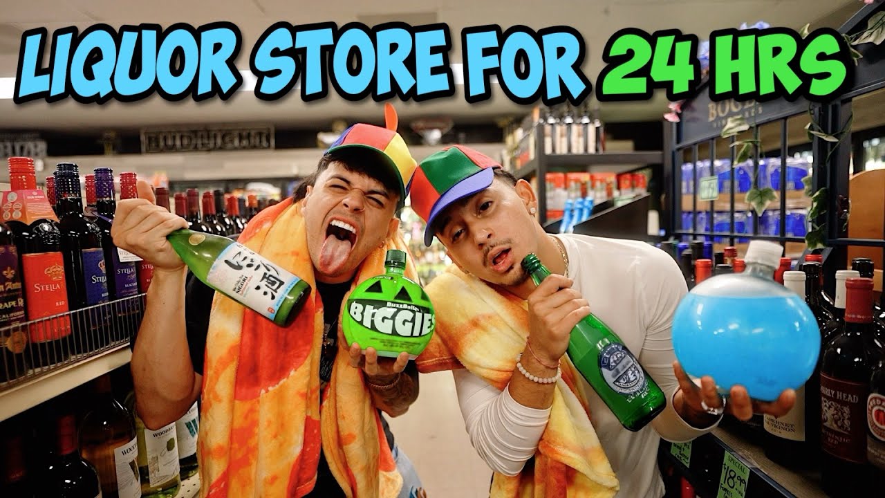 We LIVED in a LIQUOR STORE For 24 HOURS..