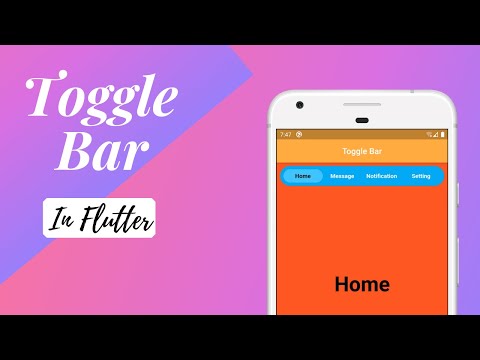 Flutter Toggle bar Example | Flutter Tutorials
