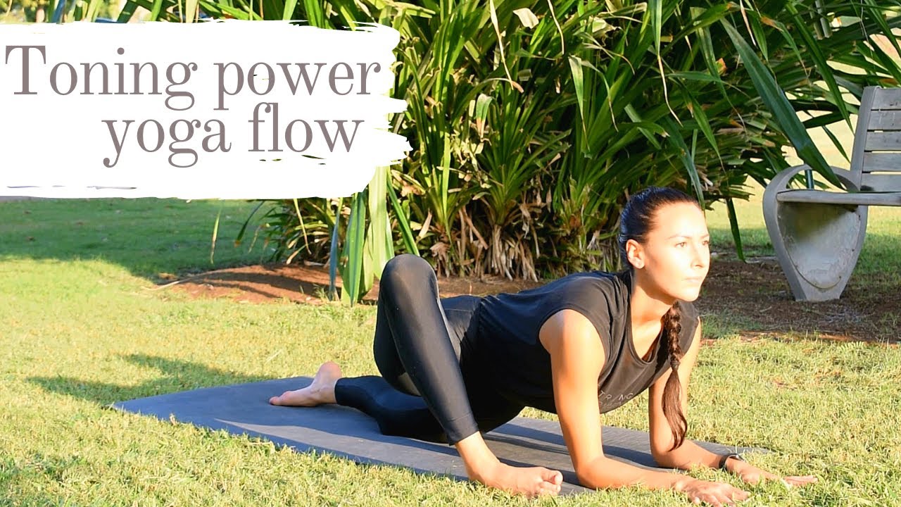 20 min Power yoga/strengthen & tone the whole body - YouTube