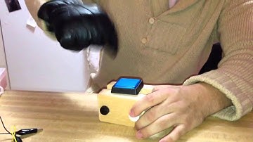 Illuminated Square Arcade Button Abuse Test