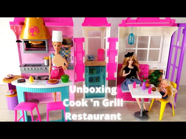 Conjunto Barbie Restaurante Cozinhar e Grelhar Mattel - Fátima Criança