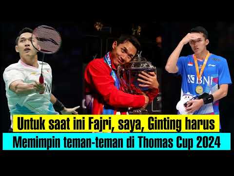 Jonatan Christie Siap memimpin teman teman di Thomas Cup 2024