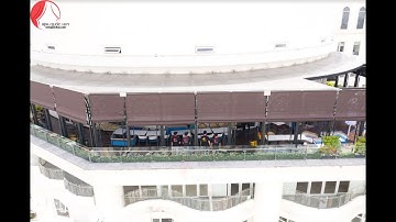 Rèm roman tự động ngoài trời ✅ Rèm cửa tự động ✅ Automatic roman blinds outdoors