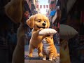 Puppy Ka Gussa 😡 | Cat Shocked 😲 | Cute Comedy 🐶🐱#PuppyCat#FunnyAnimals#CuteComedy#animals
