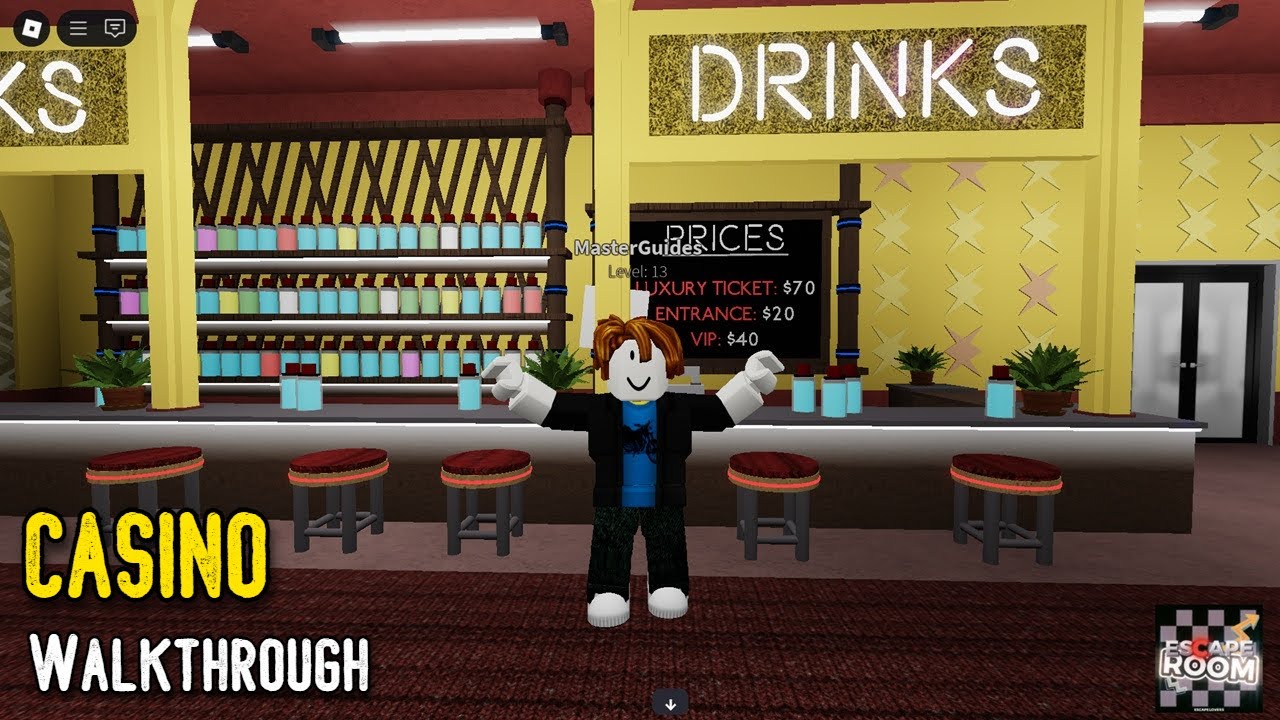 ESCAPE ROOM Casino Walkthrough (Roblox)