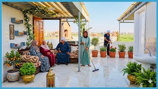 روتين حافل اخدتها فحت وردم انا وابو طارق علي السطح ولقنها اكبر كنز وعملت زيارة للبنى وعيدكم سعيد