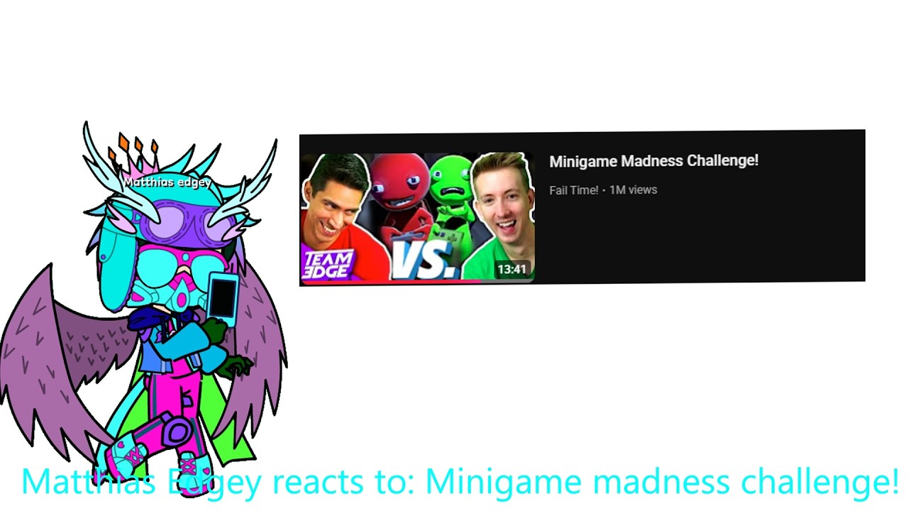 Matthias Edgey reacts to: minigame madness challenge The Edgey Family ...