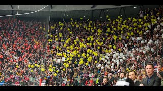 Atmosféra během finále CHL 2020: Mountfield HK - Frölunda Indians 1:3