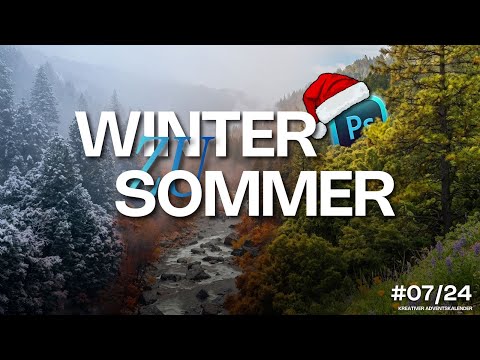 #07/24 Jahreszeiten in 1 Bild – So geht’s mit KI in Photoshop! ❄️🍂🌸☀️