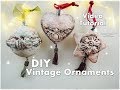 DIY Vintage Mixed Media Clay Ornaments ♡ Maremi's Small Art ♡