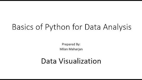 Video 21 : Data Visualization | Basics of Python for Data Analysis
