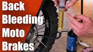 How To Back Bleed Motorcycle Brakes | Bleed Dirt Bike Brakes Fast And Easy | Remove Air Bubbles