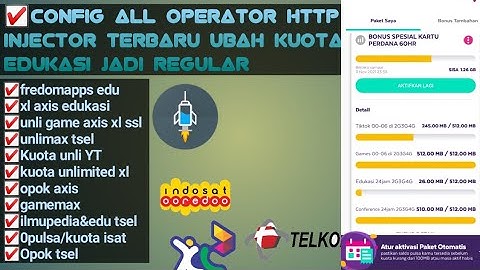 CONFIG HTTP INJECTOR NEW UPDATE ALL KUOTA ALL OPERATOR