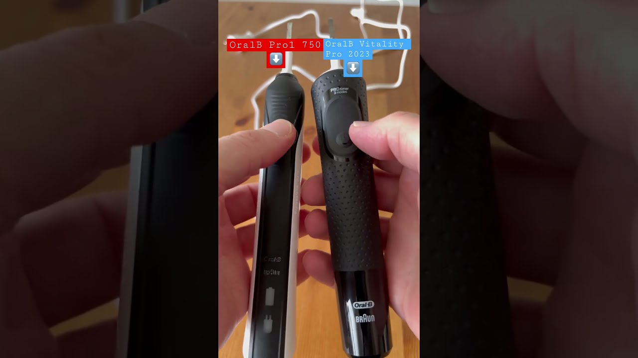 Oral B electric toothbrush Pro1 750 vs Vitality Pro 2023