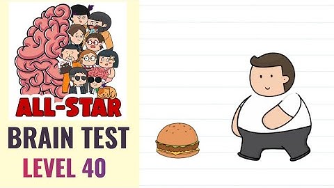 Brain Test All Star Level 40 | Help him get into shape | Walkthrough