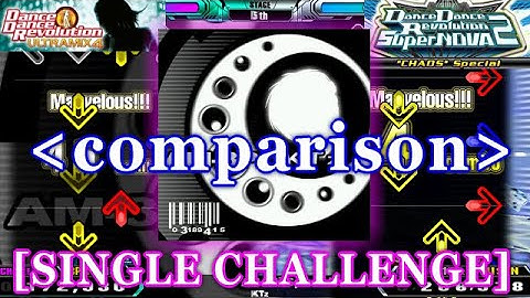 【DDR】 AM-3P [CHALLENGE/CHAOS Special] 譜面比較 comparison