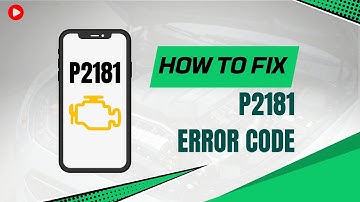 Fix P2181 Code Now Before It Causes EXPENSIVE Damage
