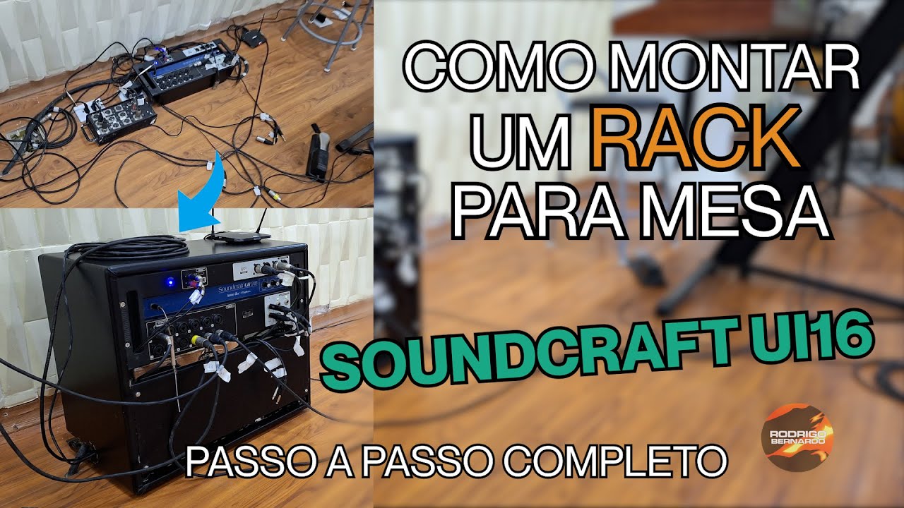 Acende Um Rack Como fazer um rack pra mesa de som Soundcraft ui 16 (passo a passo ...