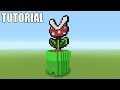 Tutoriel minecraft comment fabriquer une plante piranha mario maison de survie