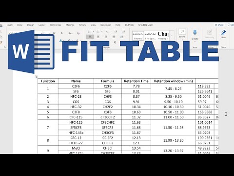 How to fit a table into a word document