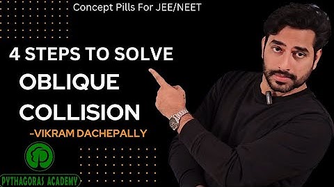 OBLIQUE COLLISION | Concept Pills | IIT/JEE/NEET | Vikram Dachepally | Pythagoras Academy