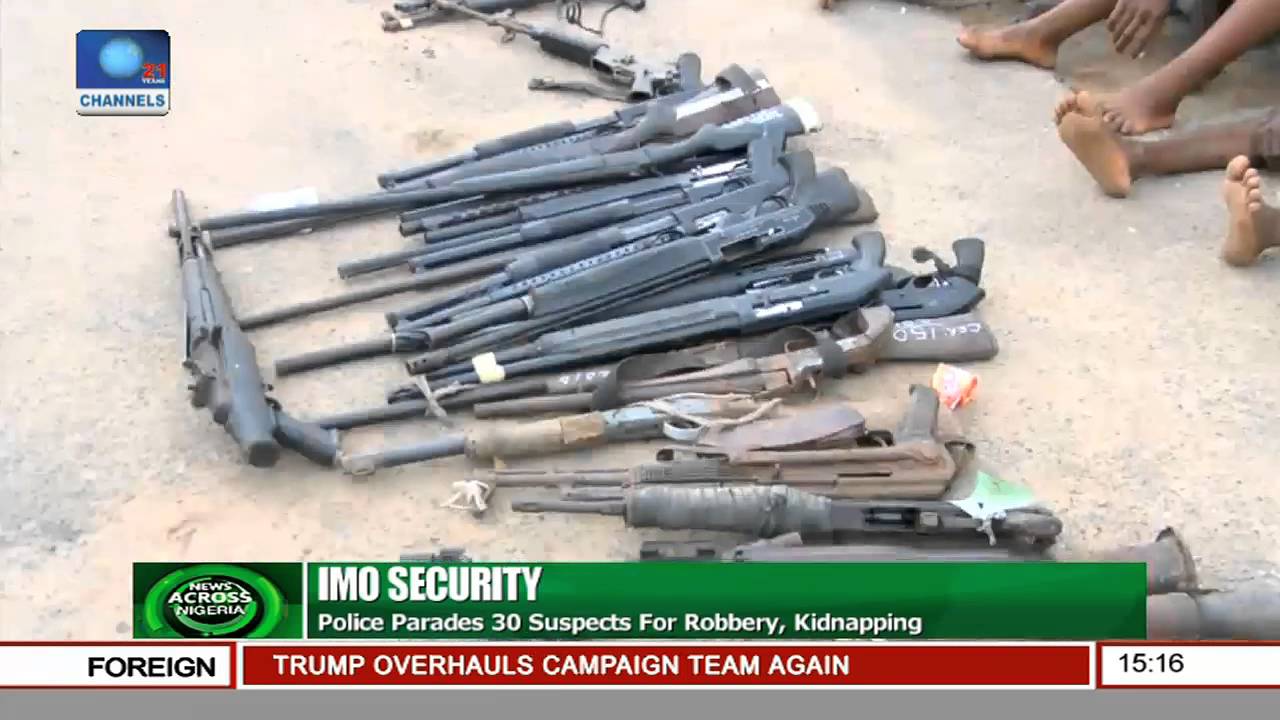 Imo Police Parade 30 Suspects For Robbery, Kidnapping
