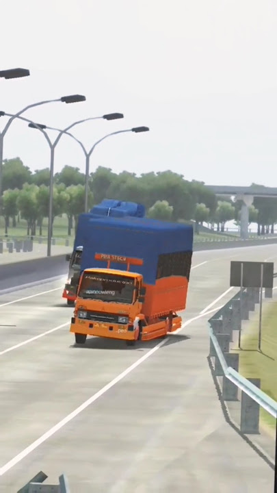 Mukhlas Po bikin onar 😱|Mod bussid terbaru mabar mod #shorts #trukoleng