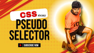 CSS Nth Child Pseudo selector | CSS selector tutorial in tamil