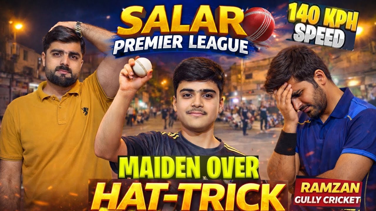 Ramzan Night 🏏Cricket: 17-Year-Old’s Hat-Trick🥎Big Team OUT! 🔥🏏 SamNisar Vlog 