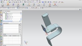 3.20 Blechhalterung - Siemens NX 8.5 Training - Extrusion with offset