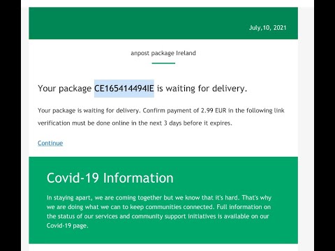 An post or any courier scam how to check if you have a package or not. #scams #phishing