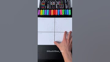 Drawing Mario, But in 4 Different Styles Pt.1 (#shorts)