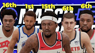 SHOT CHALLENGE MARCH MADNESS ROUND 1! NBA2K21 Bracket