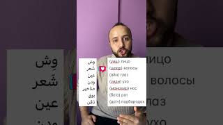 Части лица на Египетском диалекте #arabology #учитьарабский #арабский_язык #лицо