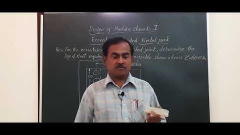 Eccentrically loaded riveted joint .