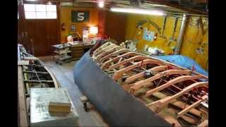 Steam Bending Mahogany Chines (Part 3) (Preview) Wooden Boat Restoration
How To Wood Boat Restoration Series (Complete 20 Disc Set)
Available Here:
http://www.townsendboatworks.com/dvds_for_sale_wooden_boats_tutorails
www.townsendboatworks.com
This is a short video of me steam bending chines on a 1955 22 Chris Craft Continental. The 1-1/2 x 2-1/2 x 14 long piece of mahogany was soaked in water for 3 1/2 days. It then went in the steam box/pipe for 1-1/2 to 2 hours at 210 degrees. Steam Bending Mahogany Chines (Part 3) (Preview) Wooden Boat Restoration