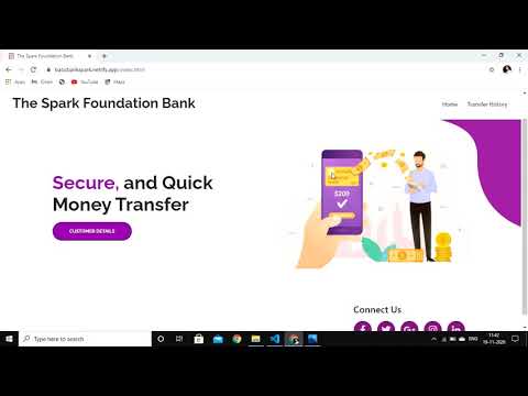 Basic Banking System | The Spark Foundation Internship