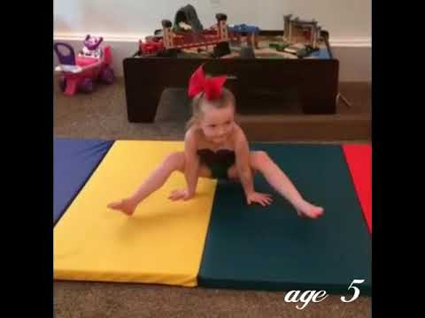 Kaylee's gymnastics evolution age 3-6