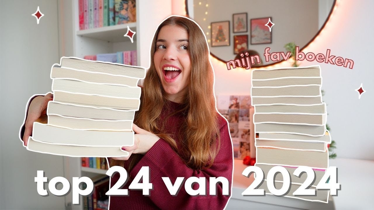 Mijn top 24 boeken van 2024 📚❤️ + een aantal die ik minder vond 🤭 vlogmas dag 15
