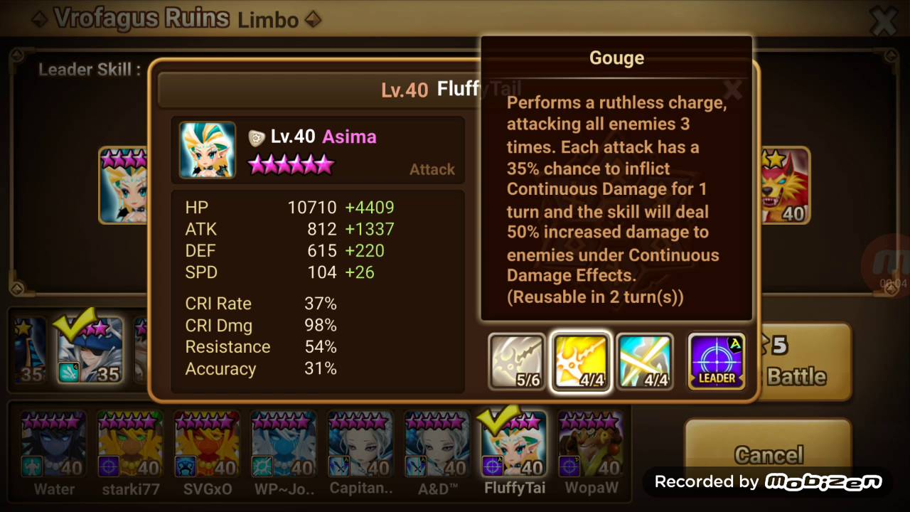 Summoners War | Test | Light Hell Lady - Asima