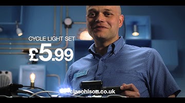 Cycle light set at Clas Ohlson