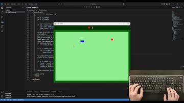ASMR Programming - Python Snake Game - No Talking