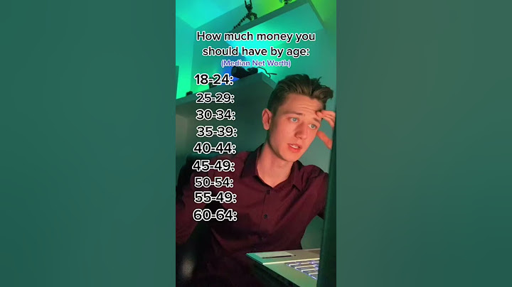How much $$$ you should have by age… (Median Net Worth)