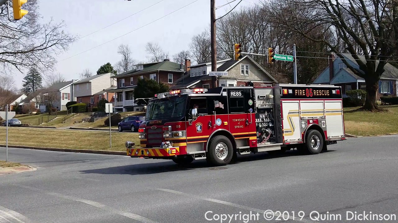 Engine 85 Rescue85 TSFRS Rescue Engine 85 - Responding Code 3 to Assist EMS at an ALS ...