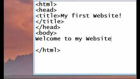 HTML Tutorial 1 Designing A Website In Notepad   Basics and Beginnings) - Urdu Verison