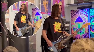 Keanu Reeves Performs with his Band 'Dogstar' in L.A.